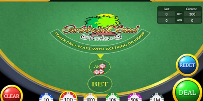 Caribbean Stud Poker tại Hi88 - Thử vận may, đổi đời dễ dàng 3 Luật cược trong Caribbean Stud Poker