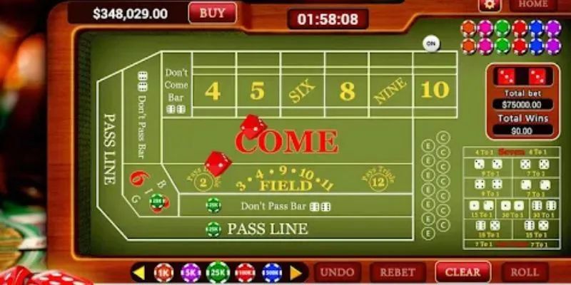 Bí quyết chơi Craps: Kinh nghiệm thực tế từ cao thủ xúc xắc 3 Các loại cược chính và phụ trong craps